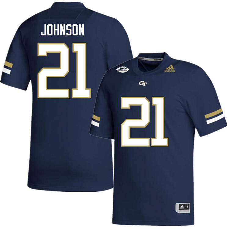 Calvin Johnson Georgia Tech Jerseys,Georgia Tech Yellow Jackets College Football Uniforms-Navy